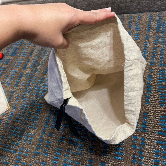 Gucci Tan Linen Luxury Drawstring Pouch Canvas Dust Bag - Picture 4 of 7